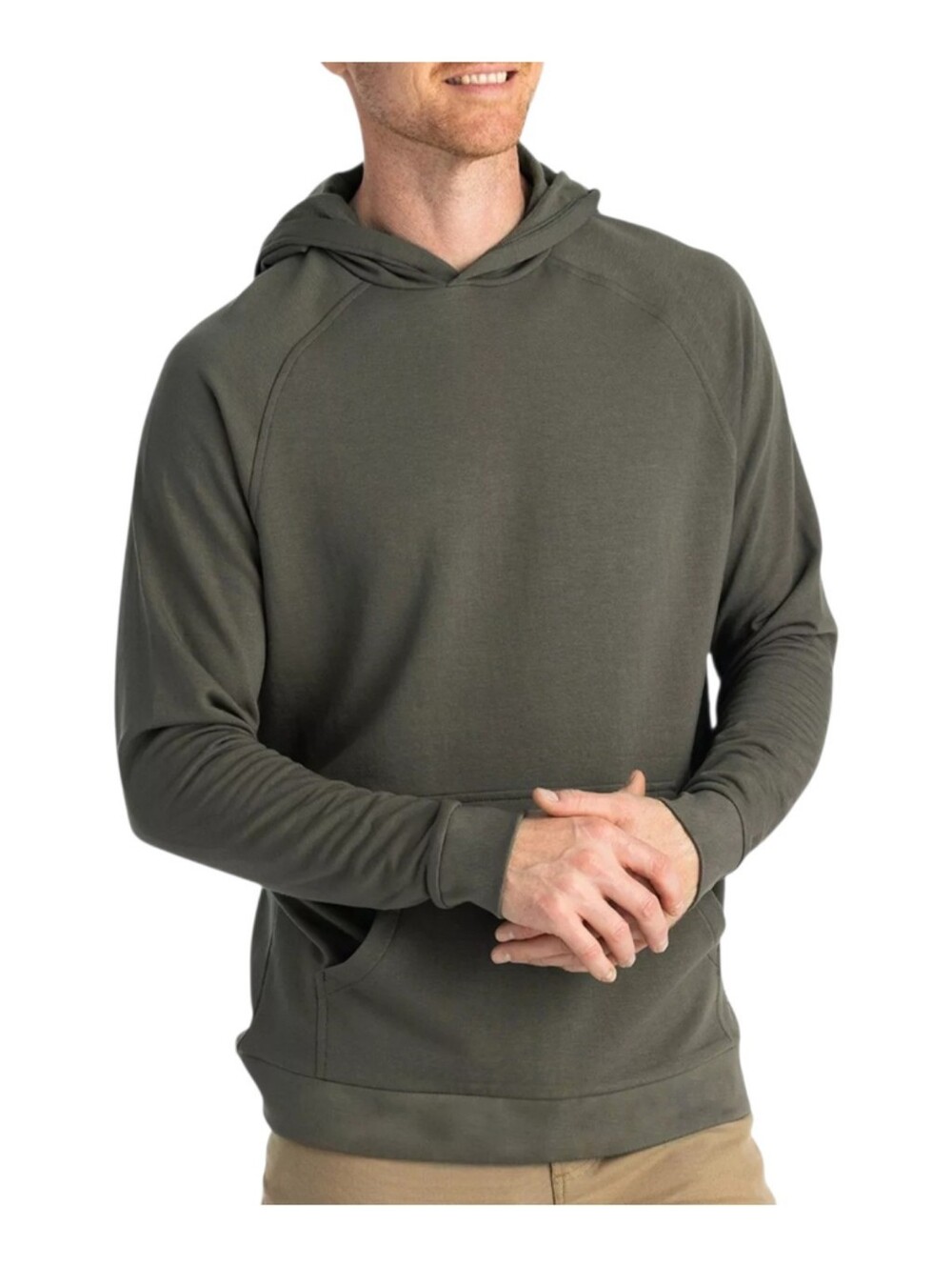 NWT Free Fly Bamboo Lightweight Fleece Hoodie, Mens Small